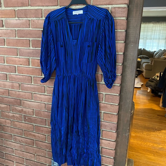 Yves Saint Laurent Dresses & Skirts - 80s Vintage Yves Saint Laurent Striped Dress